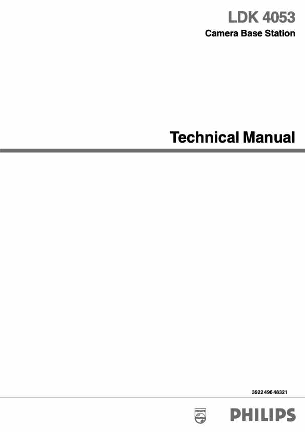 Grass Valley LDK4053 Camera Base Station technical manual preview