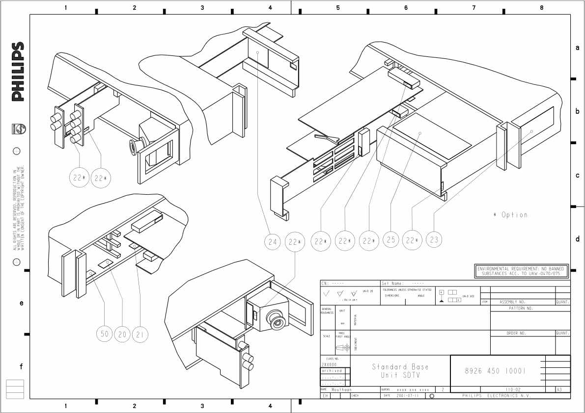 Grass Valley LDK4501 Standart Base Unit SDTV technical manual preview