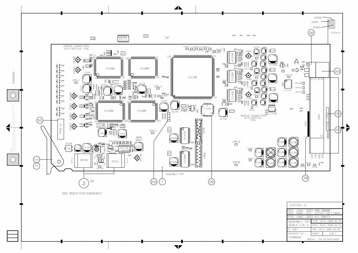Grass Valley LDK4503-02 Base Unit HDTV Fiber Ethernet technical manual preview