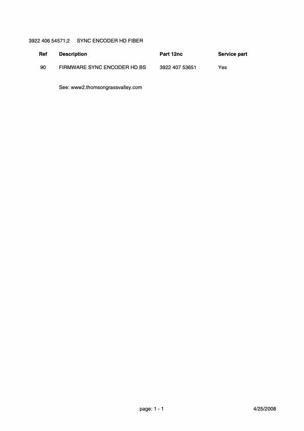 Grass Valley LDK4503-02 Base Unit HDTV Fiber Ethernet technical manual preview