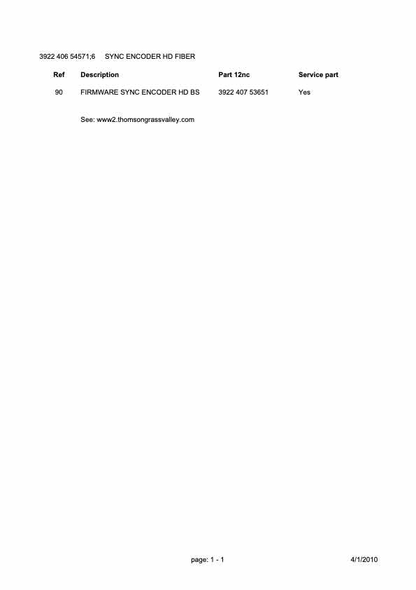 Grass Valley LDK4503-02 Base Unit HDTV Fiber Ethernet technical manual preview