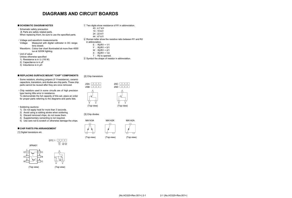 JVC RM-HP250DE technical manual preview