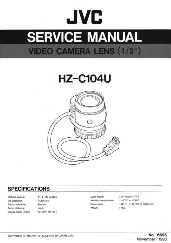 JVC HZ_C104U technical manual preview