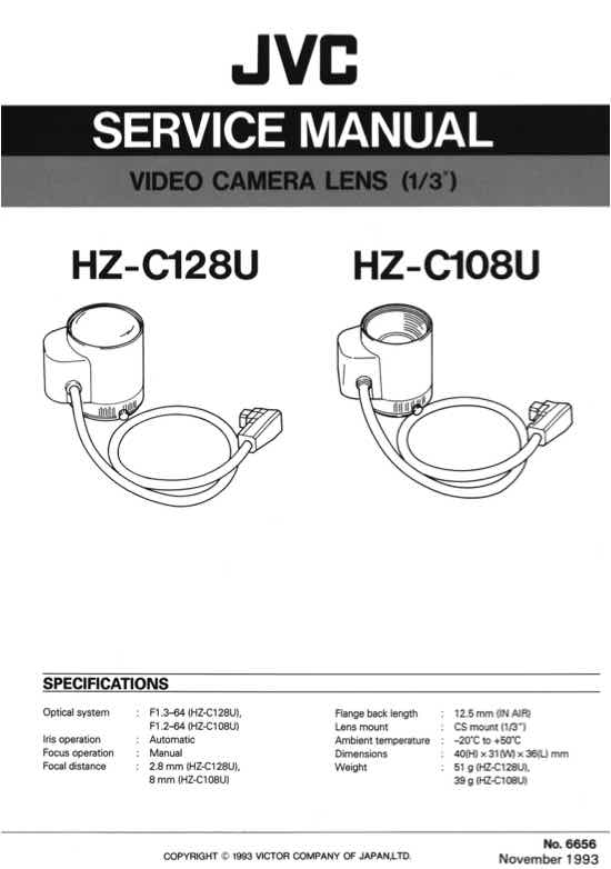 JVC HZ_C108U technical manual preview