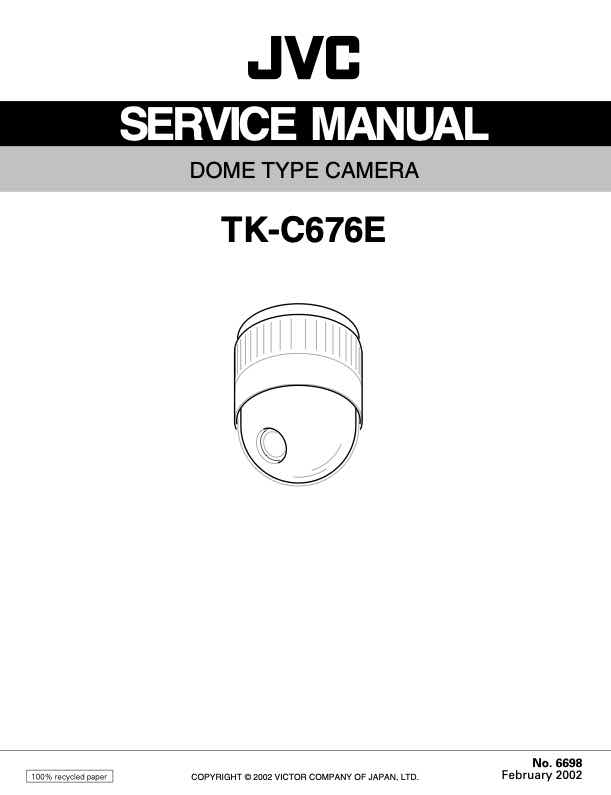 JVC TK-C676E technical manual preview