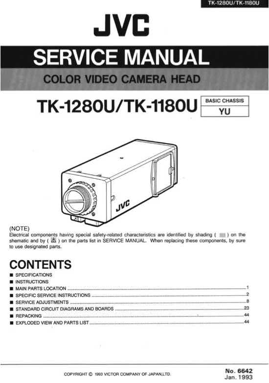 JVC TK_1280U technical manual preview