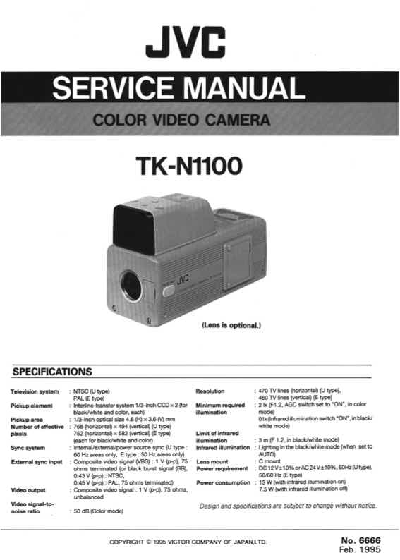 JVC TK_N1100 technical manual preview