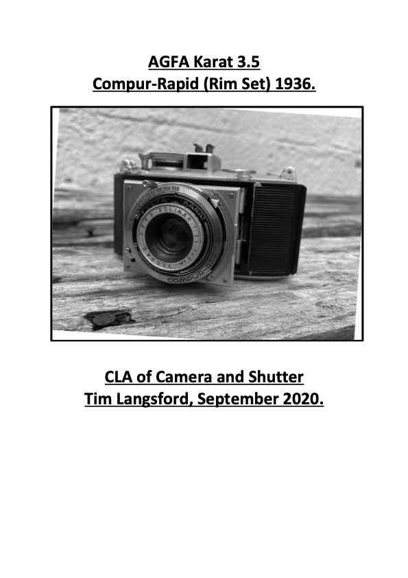 AGFA Compur technical manual preview