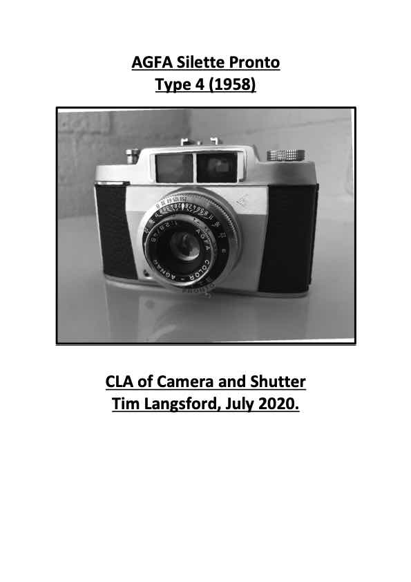 AGFA Silette technical manual preview
