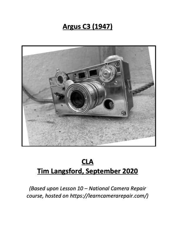 Argus C3 technical manual preview