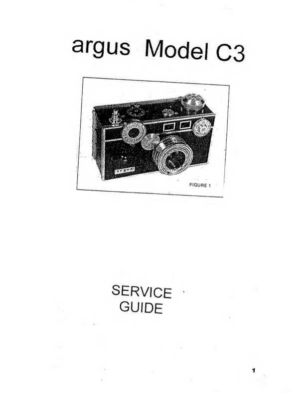 Argus C3 technical manual preview