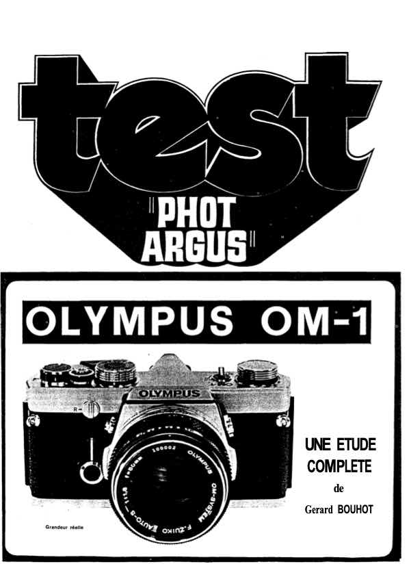 Argus Olympus OM1 technical manual preview