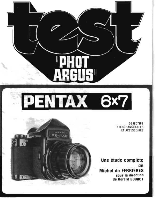 Argus Pentax 67 technical manual preview