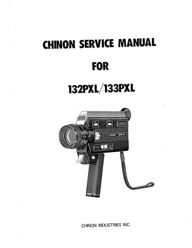 Chinon 132 technical manual preview