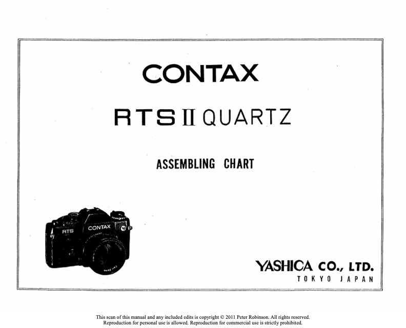 Contax RTS-II technical manual preview