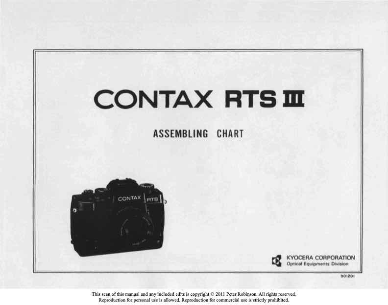 Contax RTS-III technical manual preview
