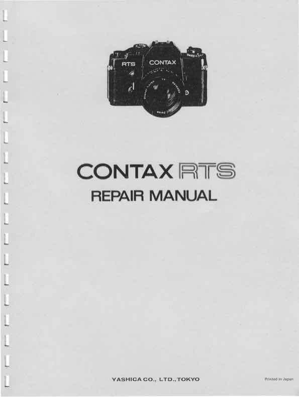 Contax RTS technical manual preview
