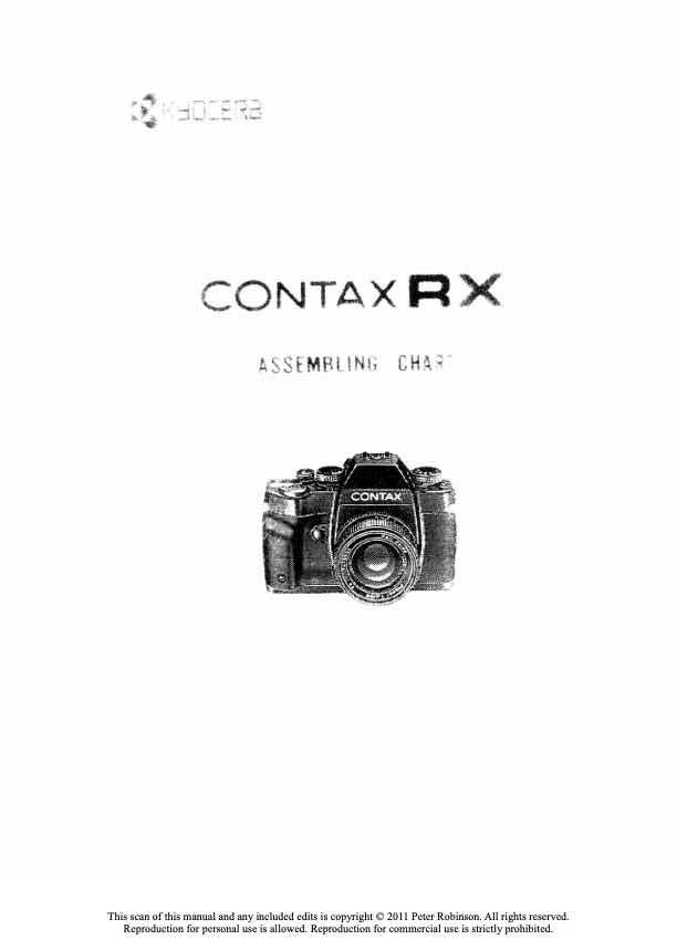 Contax RX technical manual preview
