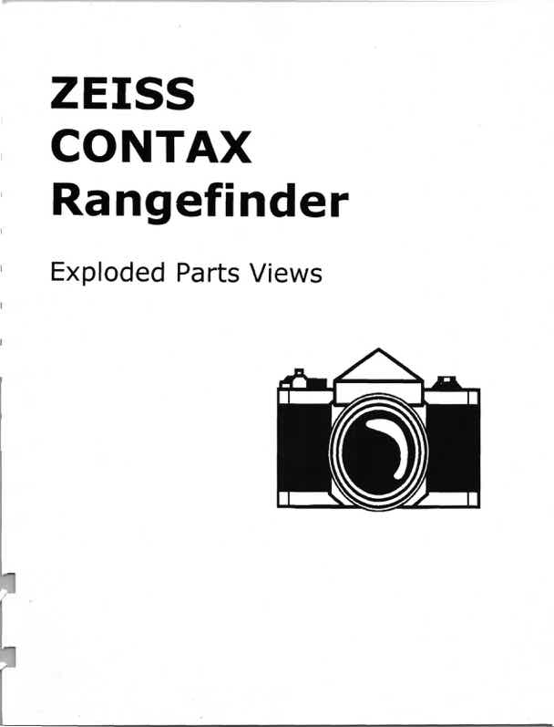 Contax Rangefinder technical manual preview
