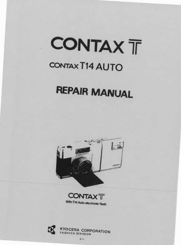 Contax T technical manual preview