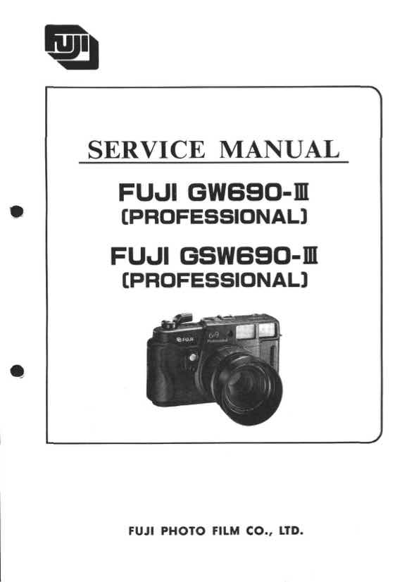 Fuji GSW690 technical manual preview