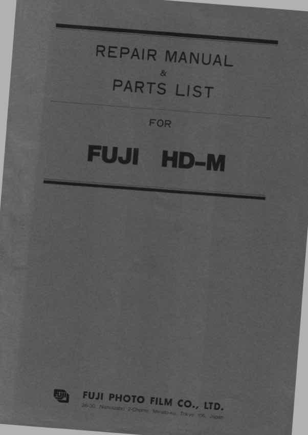 Fuji HDM technical manual preview