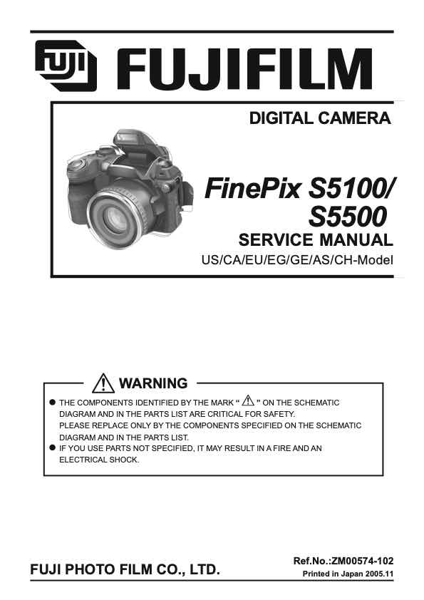 Fuji S5100 technical manual preview