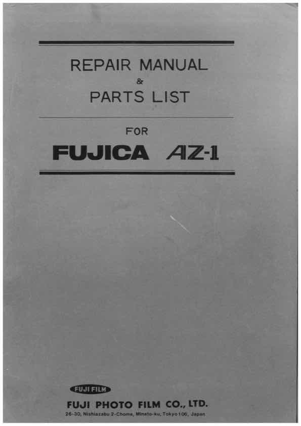 Fujica AZ1 technical manual preview