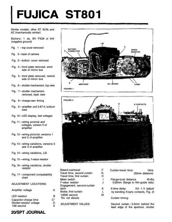 Fujica SPT technical manual preview