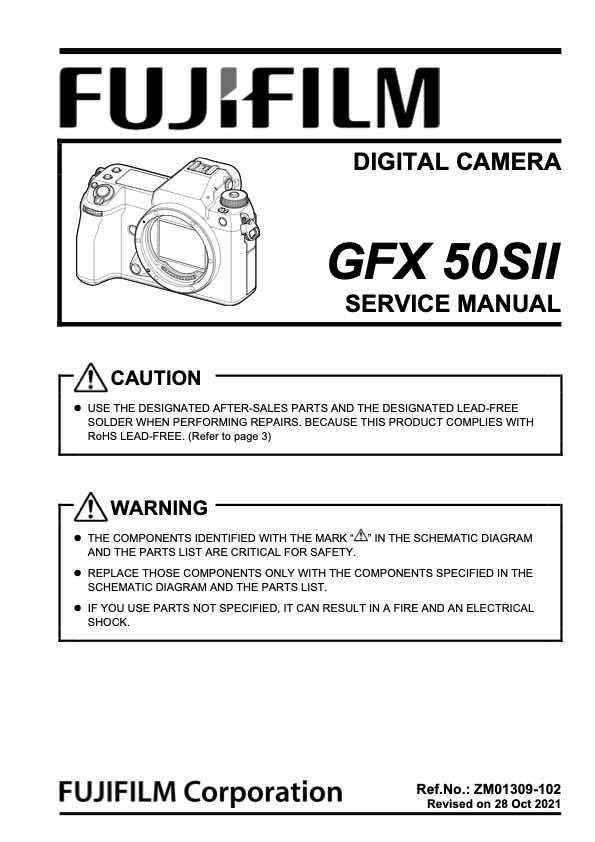 Fujifilm GFX 50S II technical manual preview