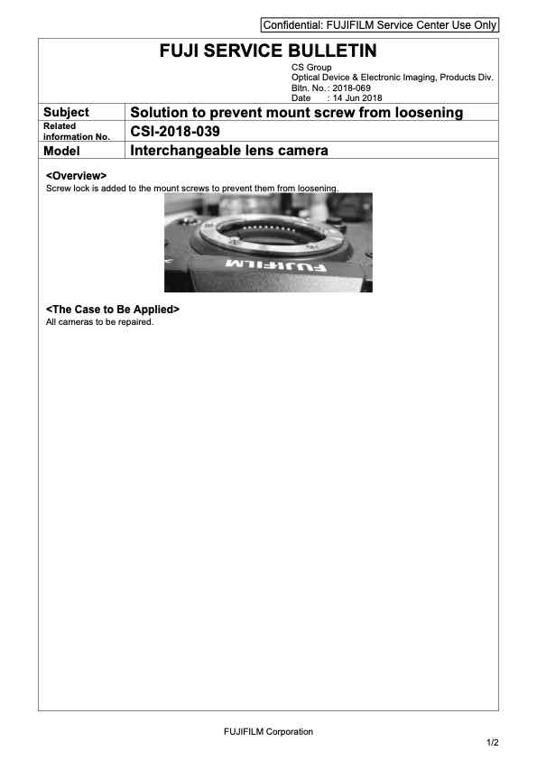 Fujifilm GFX 50S technical manual preview