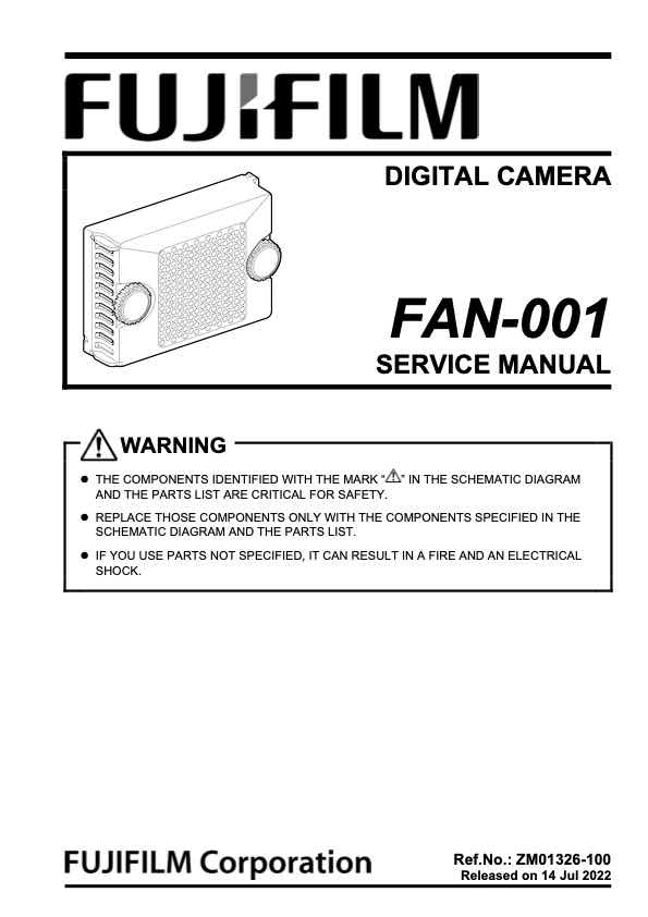 Fujifilm X-H2S technical manual preview