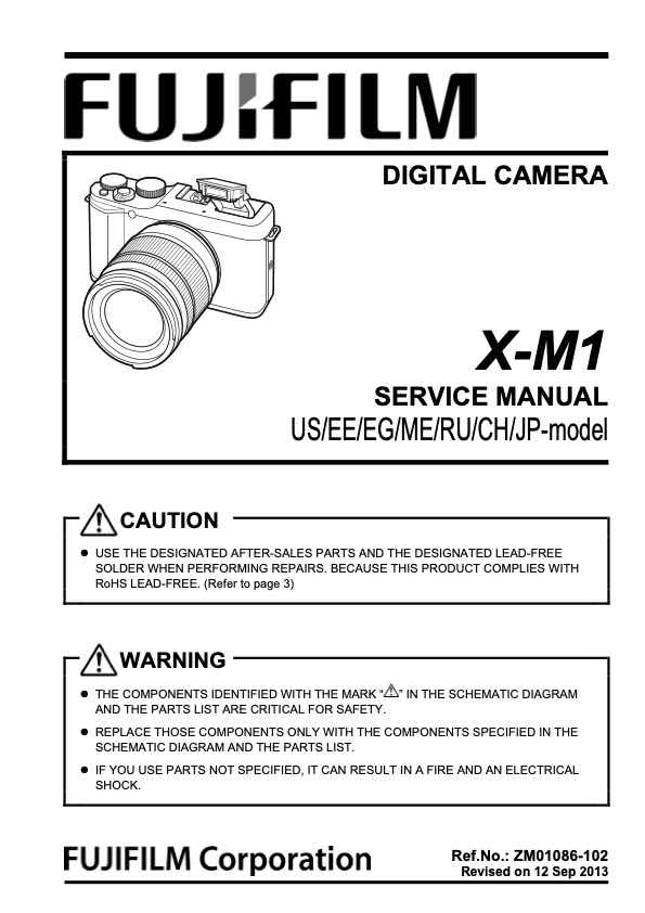 Fujifilm X-M1 technical manual preview