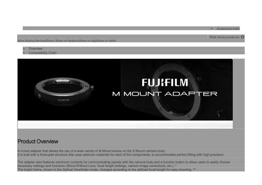 Fujifilm X-Pro1 technical manual preview
