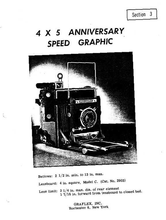 Graflex 4x5 technical manual preview