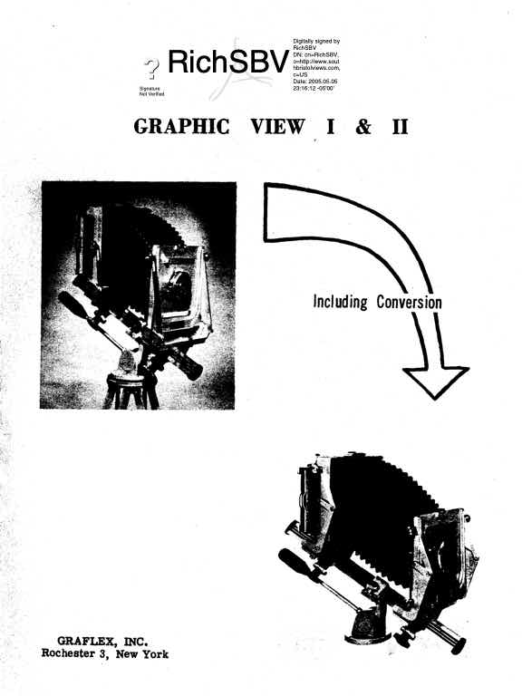 Graflex I and II technical manual preview