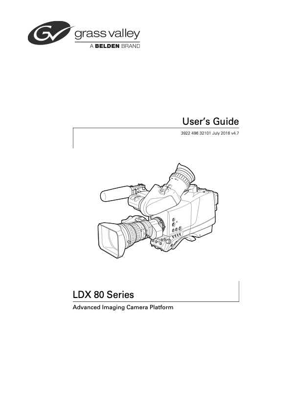 Grass Valley LDX 8X technical manual preview