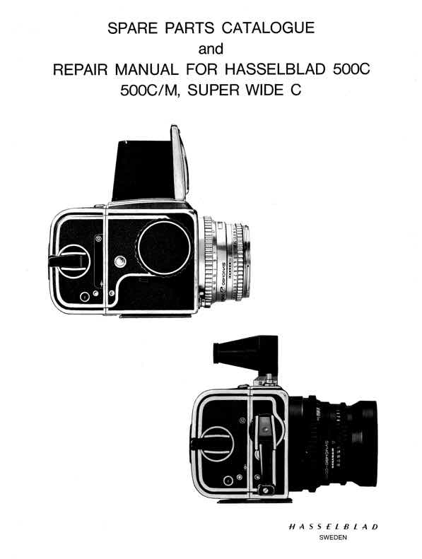 Hasselblad 500C technical manual preview