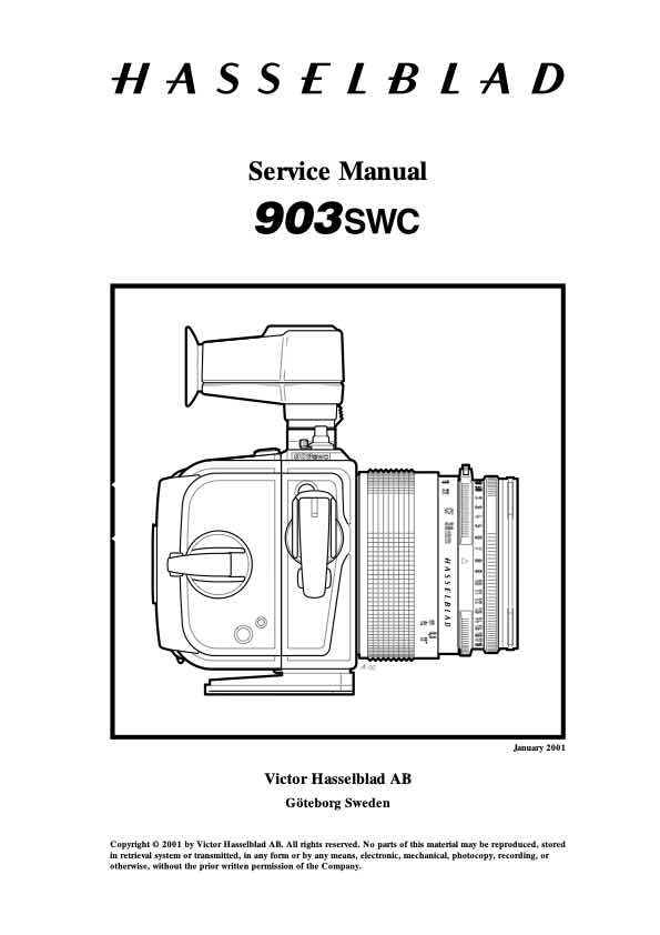 Hasselblad 903 technical manual preview