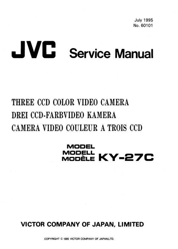 JVC KY-27C technical manual preview
