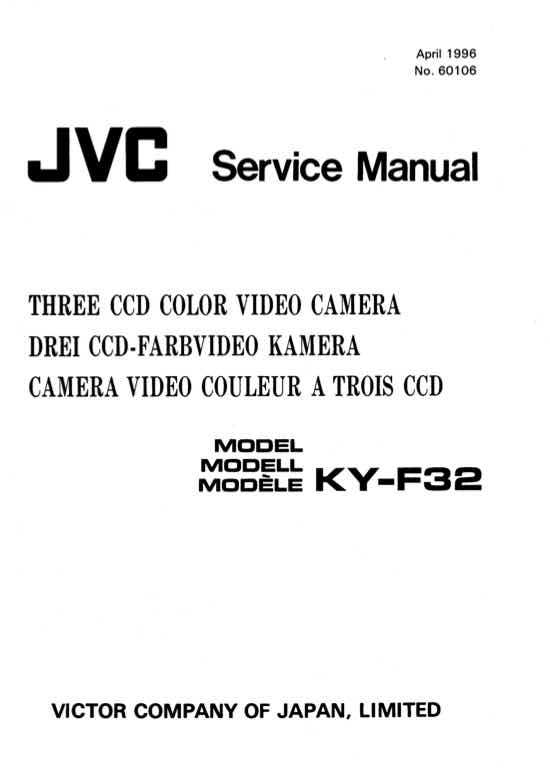JVC KY-F32 technical manual preview