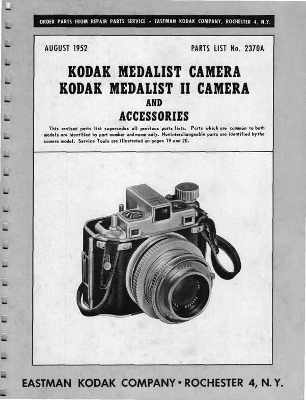 Kodak Medalist technical manual preview