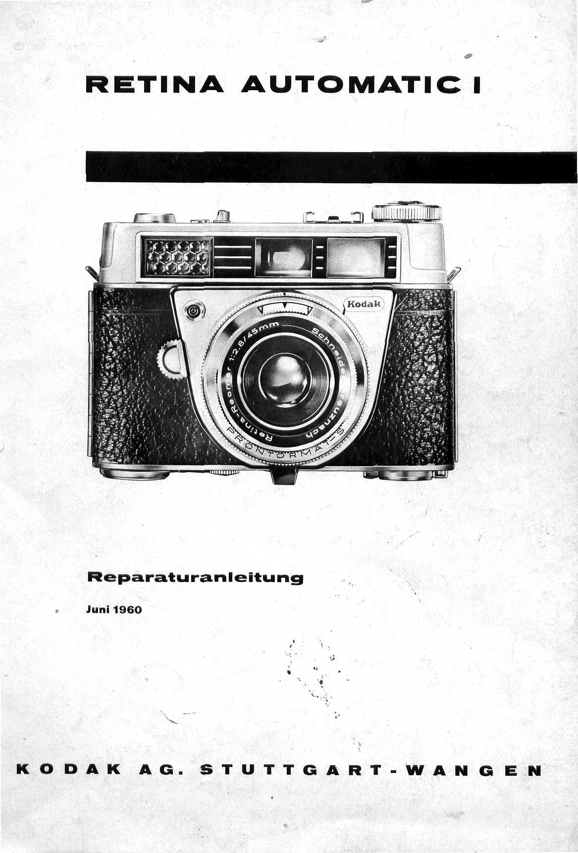 Kodak Retina technical manual preview