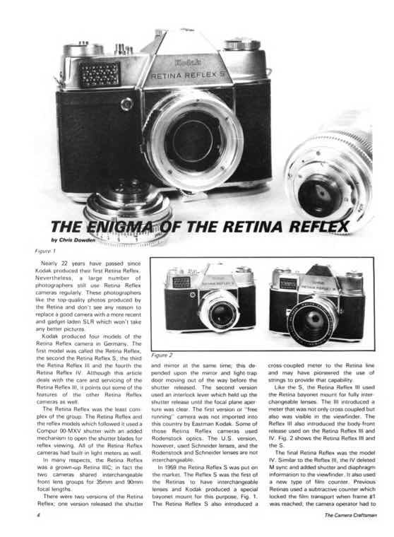 Kodak Retina technical manual preview