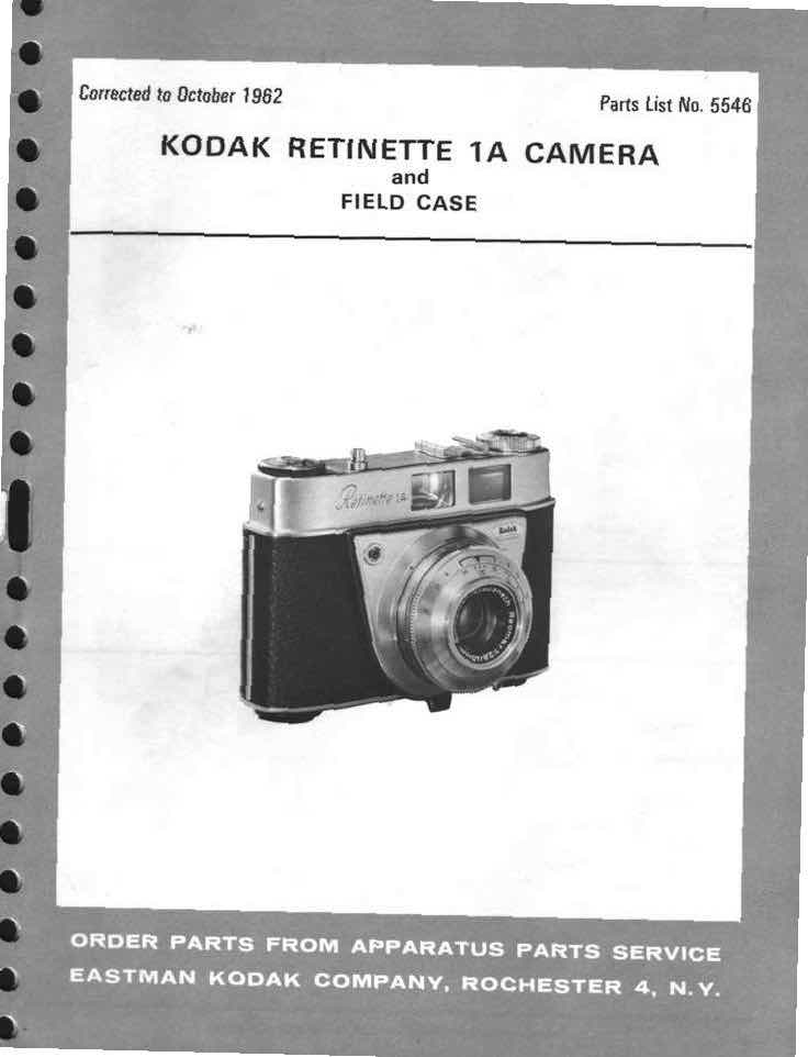 Kodak Retinette technical manual preview