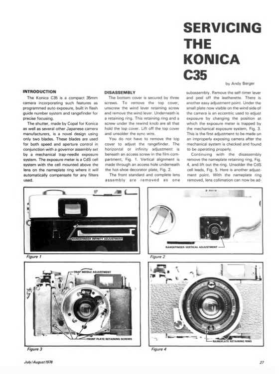 Konica C35 technical manual preview