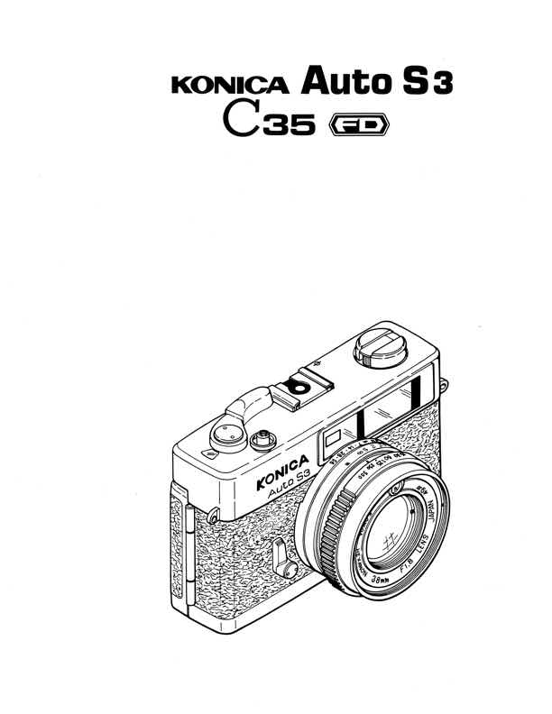 Konica C35 technical manual preview