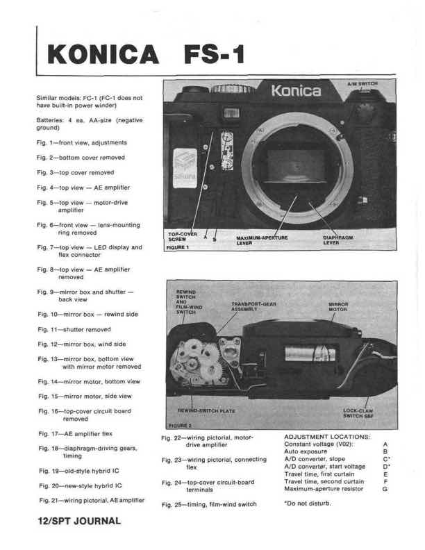 Konica FS-1 technical manual preview