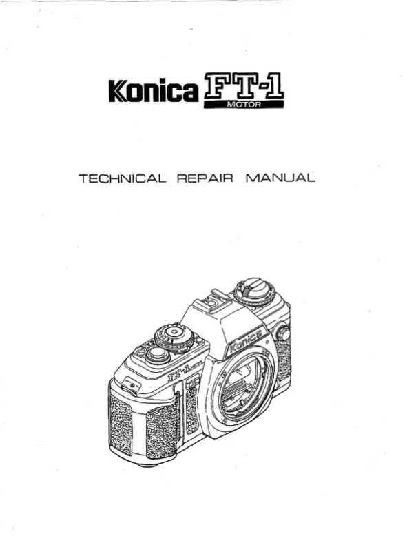 Konica FT-1 technical manual preview