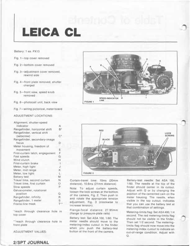 Leica CL technical manual preview